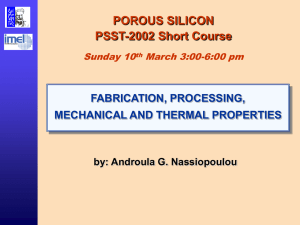 fabrication, processing, mechanical and thermal properties