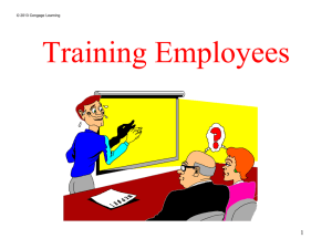 Chap 08 – Training Employees
