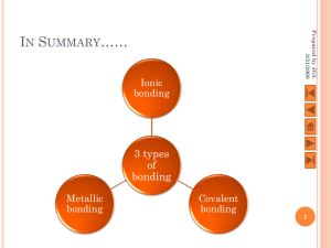 Covalent Bonding