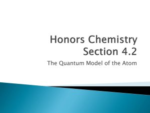 Honors Chemistry Section 4.2