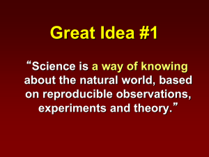 Science as a Way of Knowing