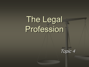 Legal Profession Uniform Law Application Bill