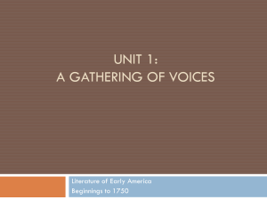 A Gathering of voices