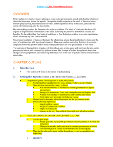 Ch17 The Policy Making Process