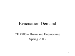 Evacuation Demand - LSU Hurricane Engineering