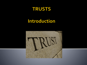 Trust Creation - Professor Beyer