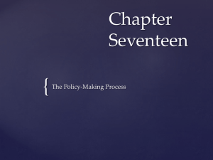 Chapter 17 - Public Policy