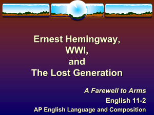 Hemingway's Code Hero - AP English Literature Circles