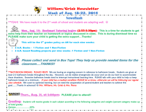 Newsletter wk of Aug 18-22, 2014