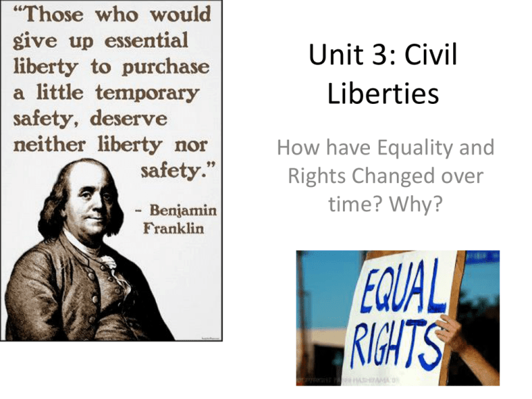 Unit 3 Civil Liberties