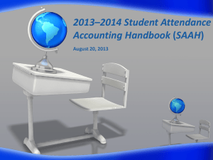 Attendance Handbook 2013