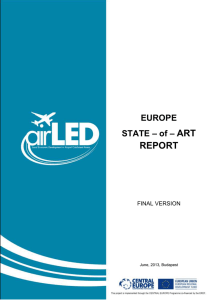 EUROPE STATE – of – art REPORT