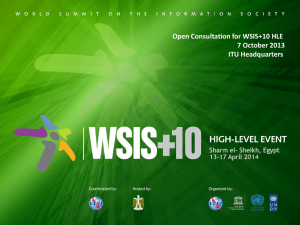 WSIS+10 High Level Event