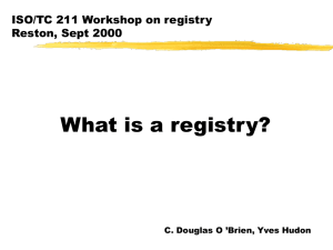 What is a registry?