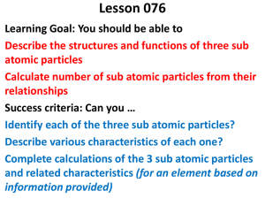 Atomic number - the home page of 8th Grade Science with Mr