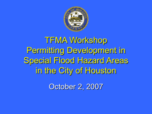 COH DATE - Houston Storm Water Management Program