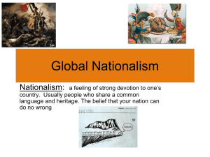 Nationalism - White Plains Public Schools