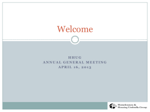Powerpoint Presentation of the HHUG Annual Meeting