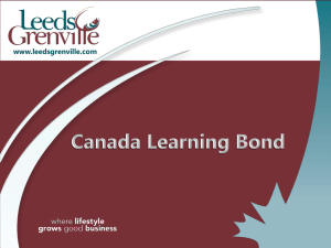 Presentation January Learning Bonds
