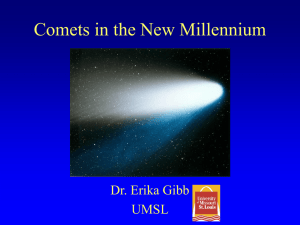 Comets in the New Millenium