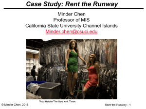 Rent the Runway - California State University Channel Islands
