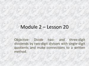 Module 2 * Lesson 20 - Mrs. Neubecker's 5th Grade