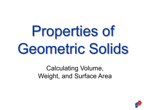 Properties of Geometric Solids