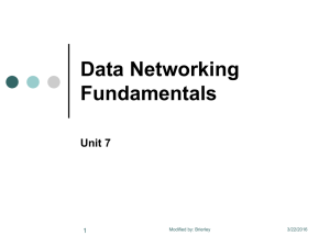 Data Networking Fundamentals