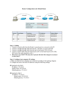 3 Router Configuration - Cisco Networking Academy