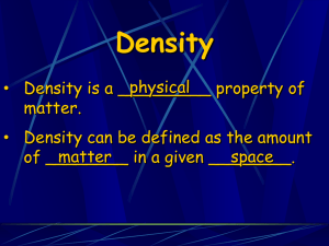 Density PowerPoint