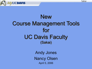 Sakai at UCD - UC Davis JIRA