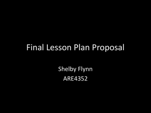 Lesson Plan Proposal - UCF College of Education and Human