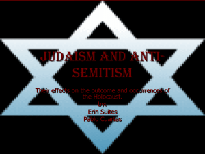 Judaism and Anti-Semitism