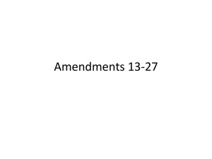 Amendments 13-27 Powerpoint