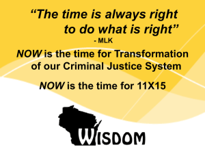BluePrint to End Mass Incarceration In Wisconsin PowerPoint