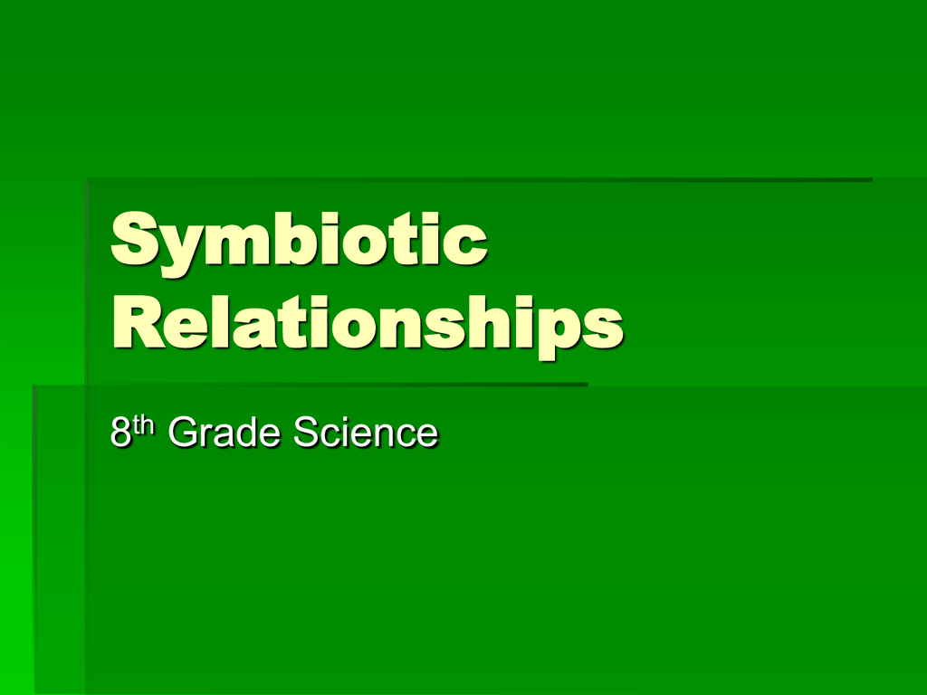 what does the word symbiotic mean in science