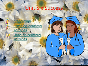 Unit Six Success
