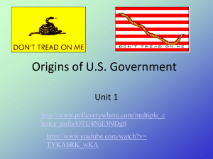 U.S. Government Unit 1 Student Copy
