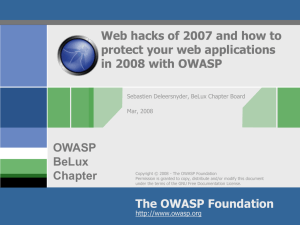 OWASP_BeLux_Infosecurity_v20080319_v2