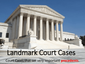 Landmark Court Cases