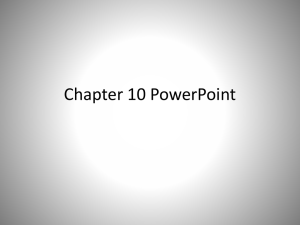 Chapter 10 PowerPoint
