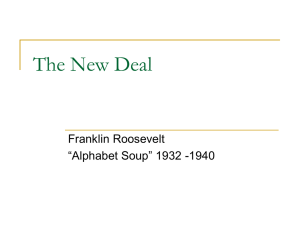 The New Deal - History Home Page