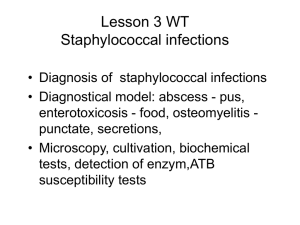 1. Staphylococcal inf.