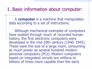 1. Parts of a Computer