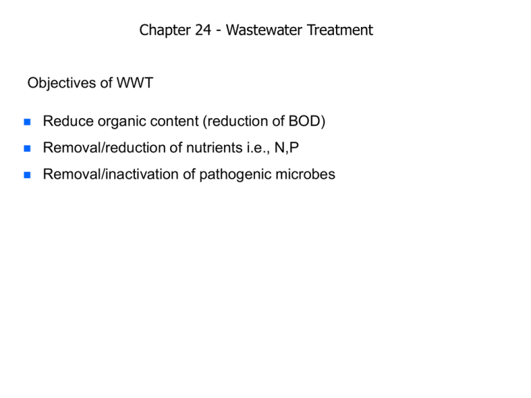 Wastewater Treatment