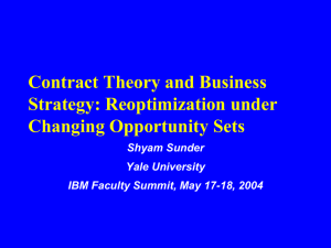 Contract Theory and Strategic Management