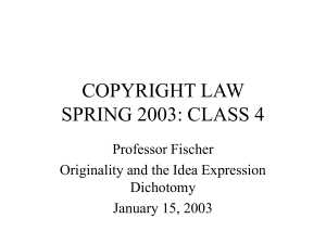Slides from Class 4 (Jan. 15, 2003)