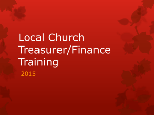 2015 Treasurer Training Slideshow