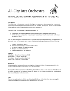 The All-City Jazz Orchestra is an ensemble developed to educate