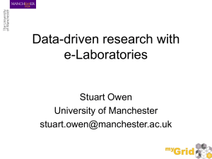 Data-Driven research with e-Laboratories